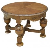 DUTCH BAROQUE STYLE OAK CIRCUL