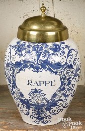 DUTCH BLUE AND WHITE DELFT TOB