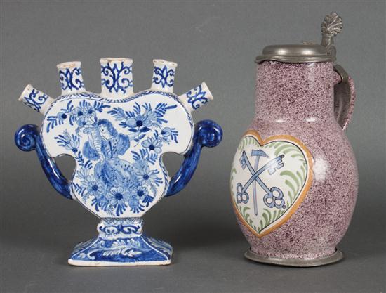 Dutch blue and white Delftware