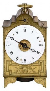 DUTCH BRASS CARRIAGE CLOCK18th