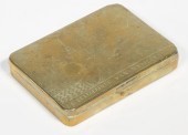 DUTCH BRASS TOBACCO BOX Rectan
