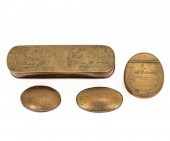 Dutch brass tobacco box with e