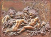 DUTCH BRONZE RELIEF PLAQUE: Po