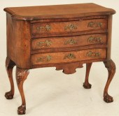 DUTCH BURL WALNUT 3 DRAWER COM