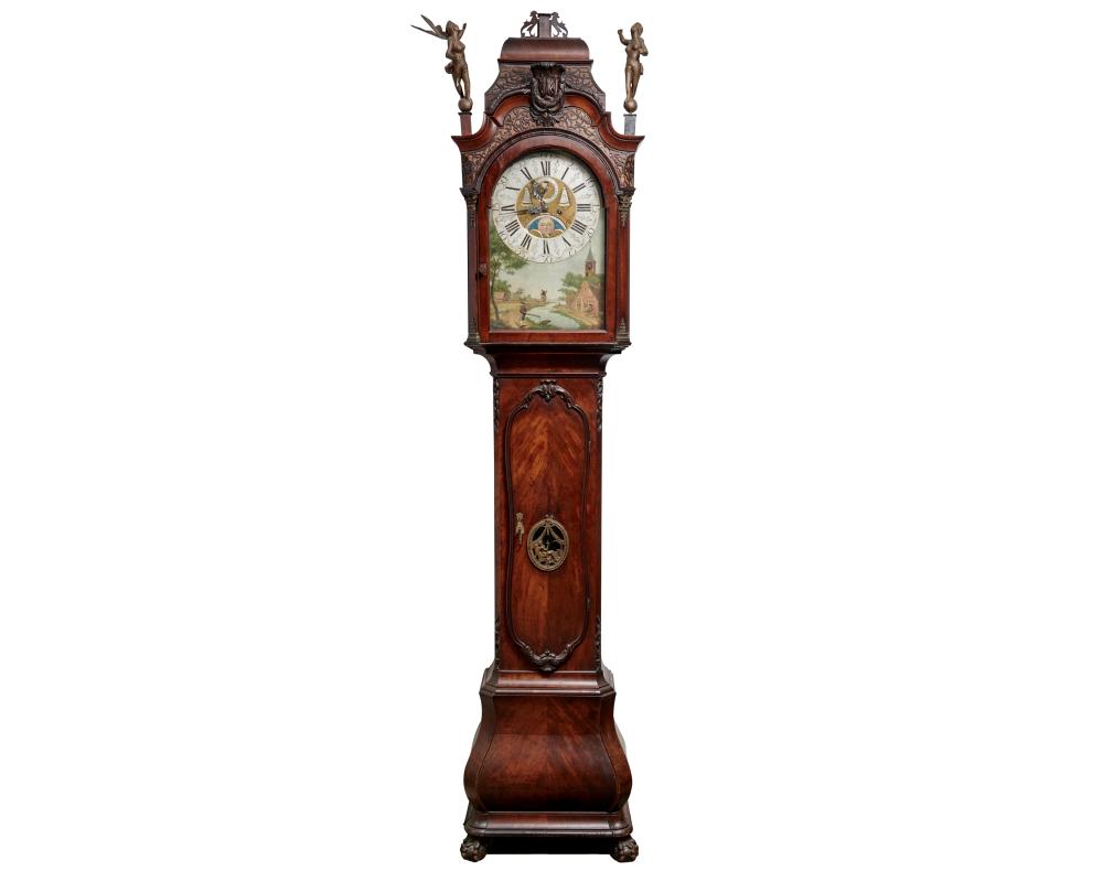 DUTCH BURLED WALNUT LONGCASE