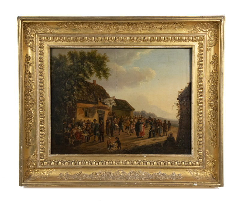 DUTCH COLLOQUIAL SCENE SIGNED
