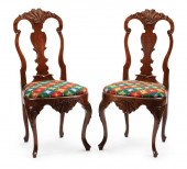 DUTCH COLONIAL CARVED MAHOGANY