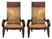 DUTCH COLONIAL TEAK ARM CHAIRS