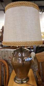 DUTCH COPPER TWO-HANDLE PAIL,