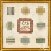 DUTCH DARNING SAMPLER, DATED 1