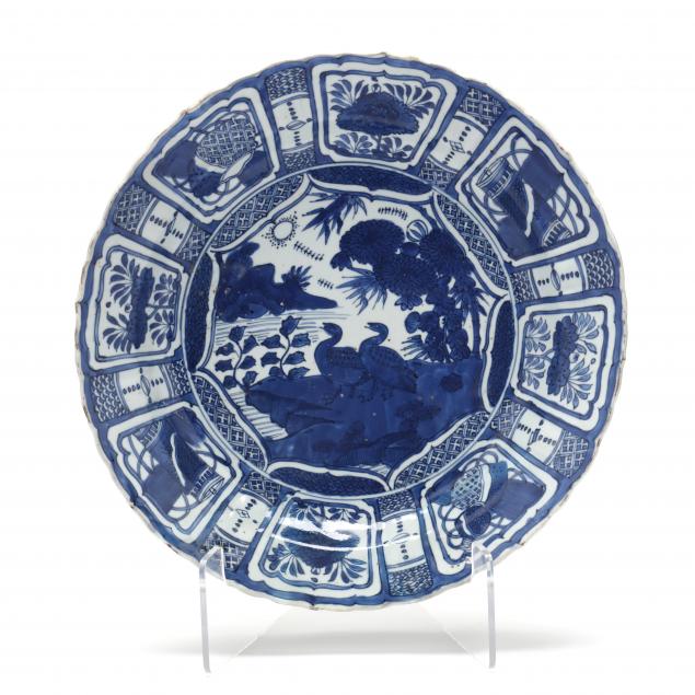 DUTCH DELFT BLUE AND WHITE KRAAK