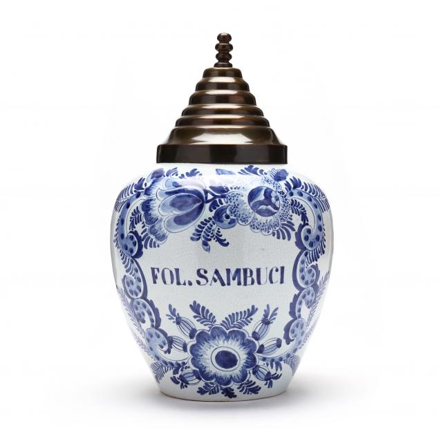 DUTCH DELFT BLUE AND WHITE PHARMACY
