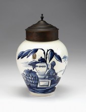 Dutch Delft blue & white tobac