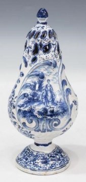 DUTCH DELFT FAIENCE SUGAR CAST
