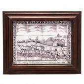 DUTCH DELFT FARM SCENE TILE PA