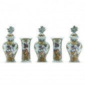 DUTCH DELFT FIVE PIECE MANTEL