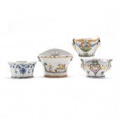 DUTCH DELFT FLOWER HOLDER AND
