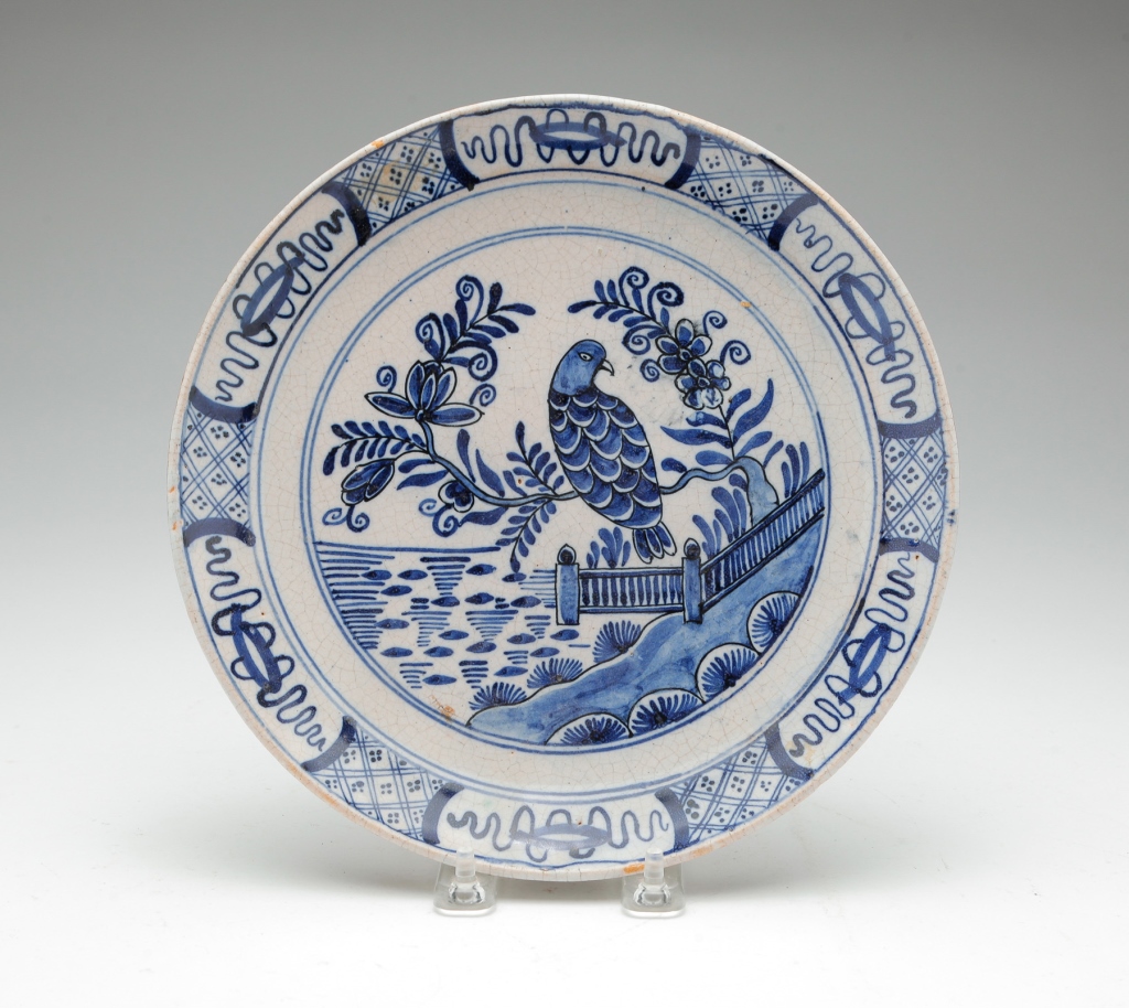 DUTCH DELFT PLATE BY THE GREEK A