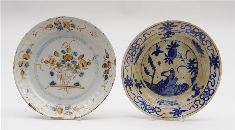 DUTCH DELFT POLYCHROME DEEP DISH