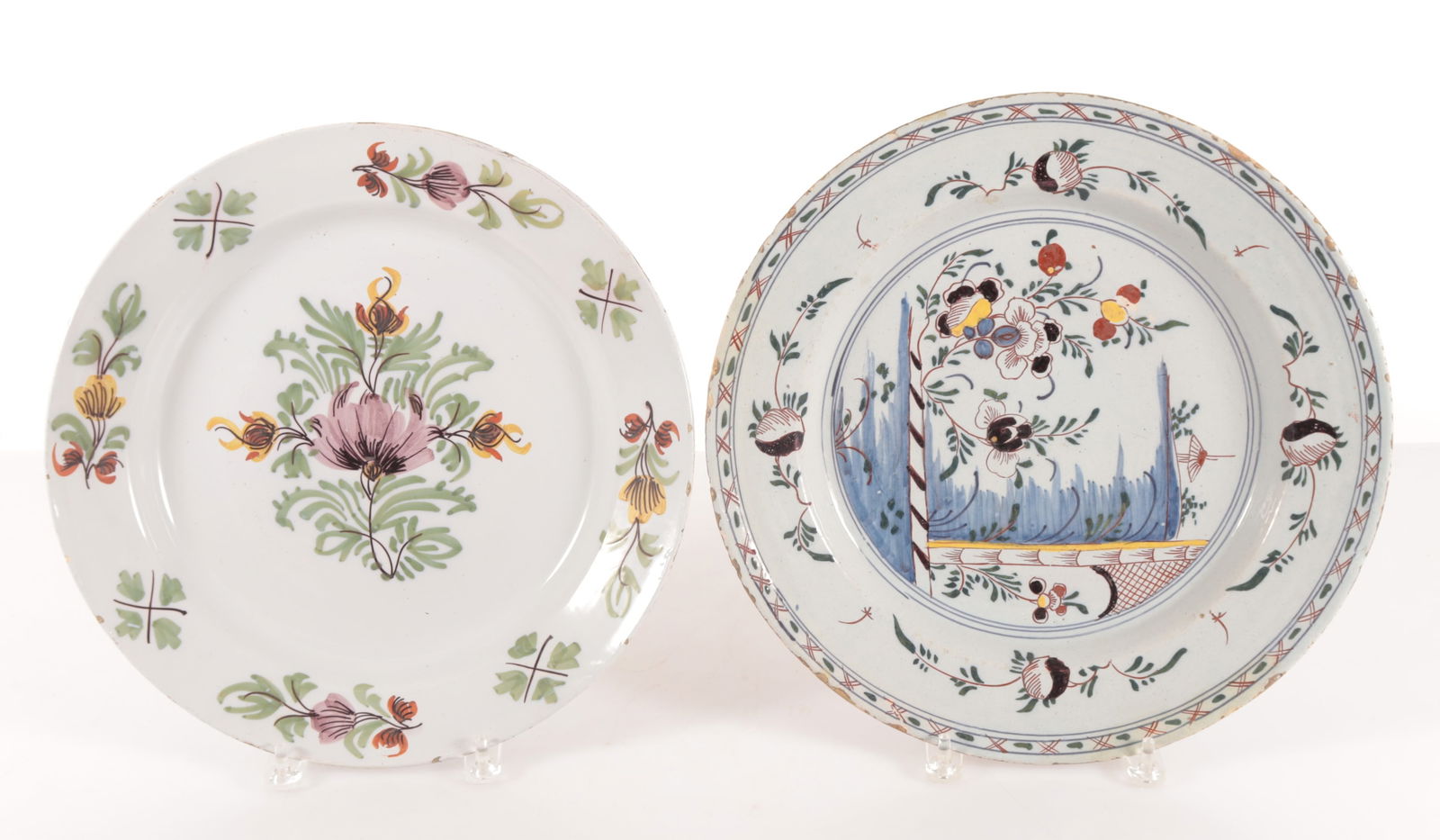 DUTCH DELFT POLYCHROMED PLANTERS,