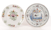 DUTCH DELFT POLYCHROMED PLANTE
