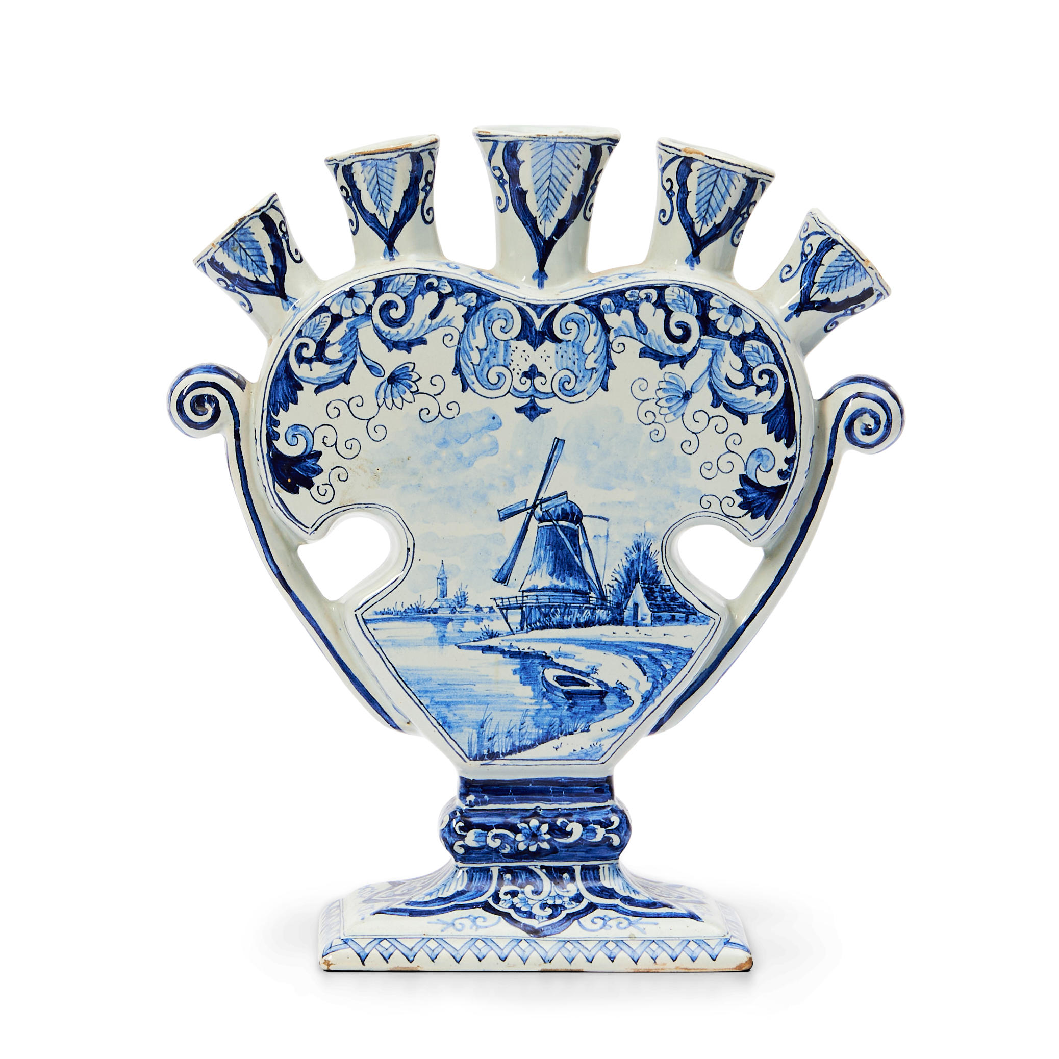 DUTCH DELFT QUINTAL VASE,