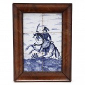 DUTCH DELFT TILE PANEL OF MILI