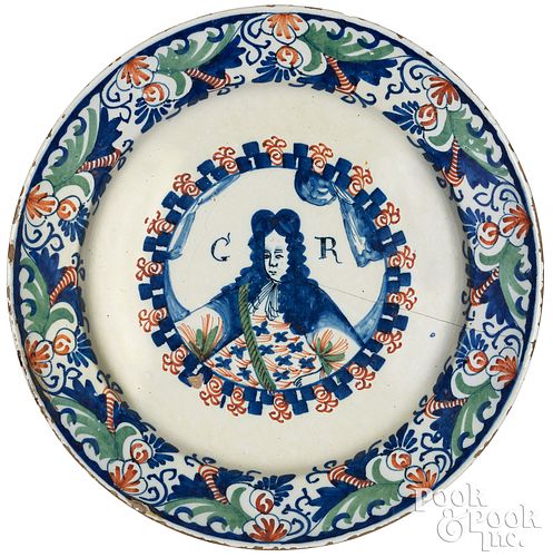DUTCH DELFTWARE KING GEORGE I