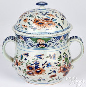 DUTCH DELFTWARE POSSET POT, 18