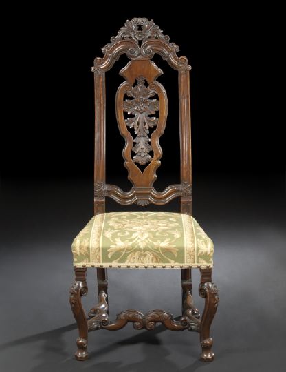 Dutch Elaborately Carved Walnut