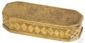 DUTCH ENGRAVED BRASS TOBACCO B