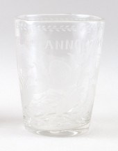DUTCH ETCHED AND BLOWN FLIP-TY