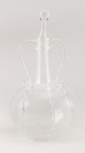 DUTCH ETCHED AND BLOWN GLASS B