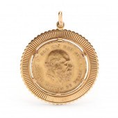 DUTCH GOLD COIN PENDANT The 18