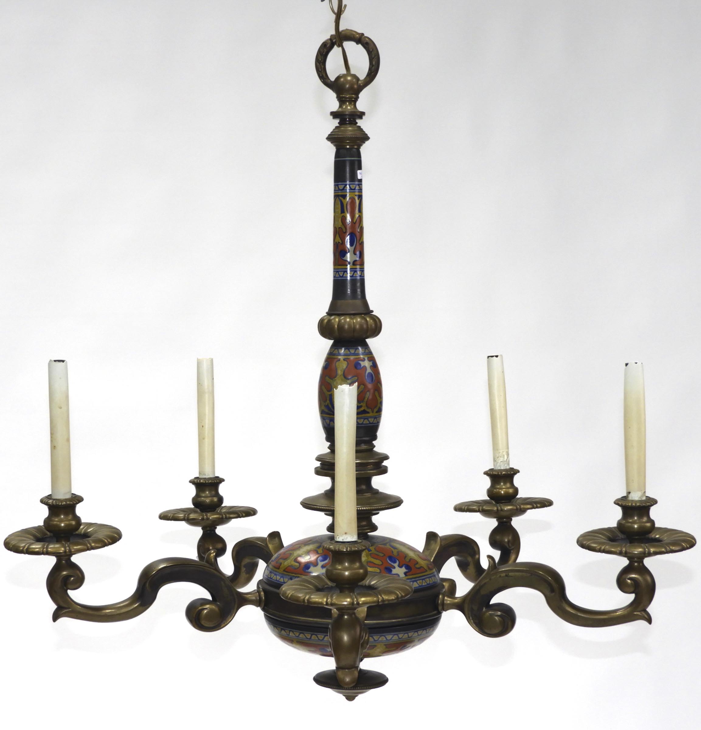 Dutch Gouda Pottery Mounted