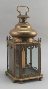DUTCH HISTORIC BRASS HANGING L