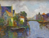 DUTCH IMPRESSIONIST DOCK PAINT