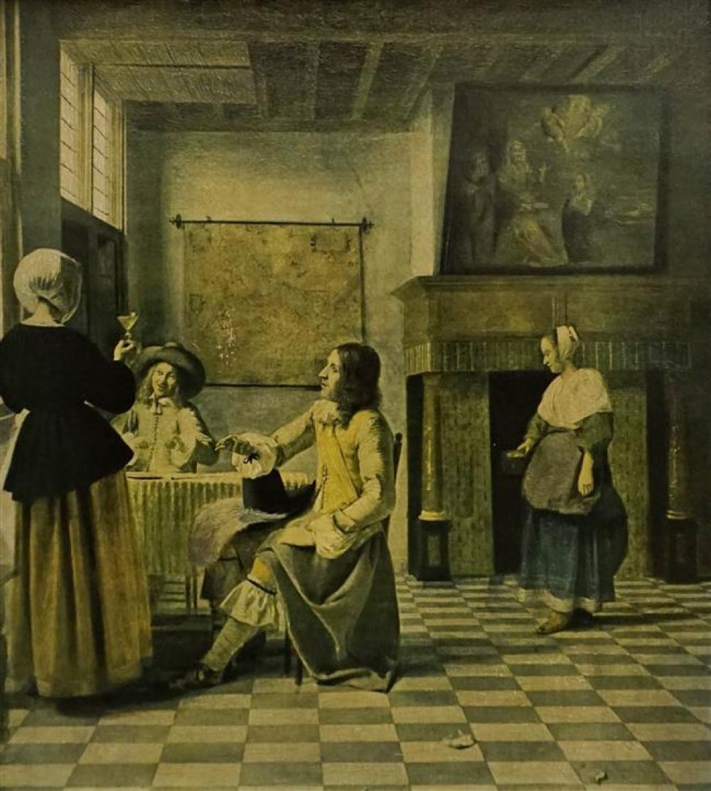 DUTCH INTERIOR SCENE, FRAMED