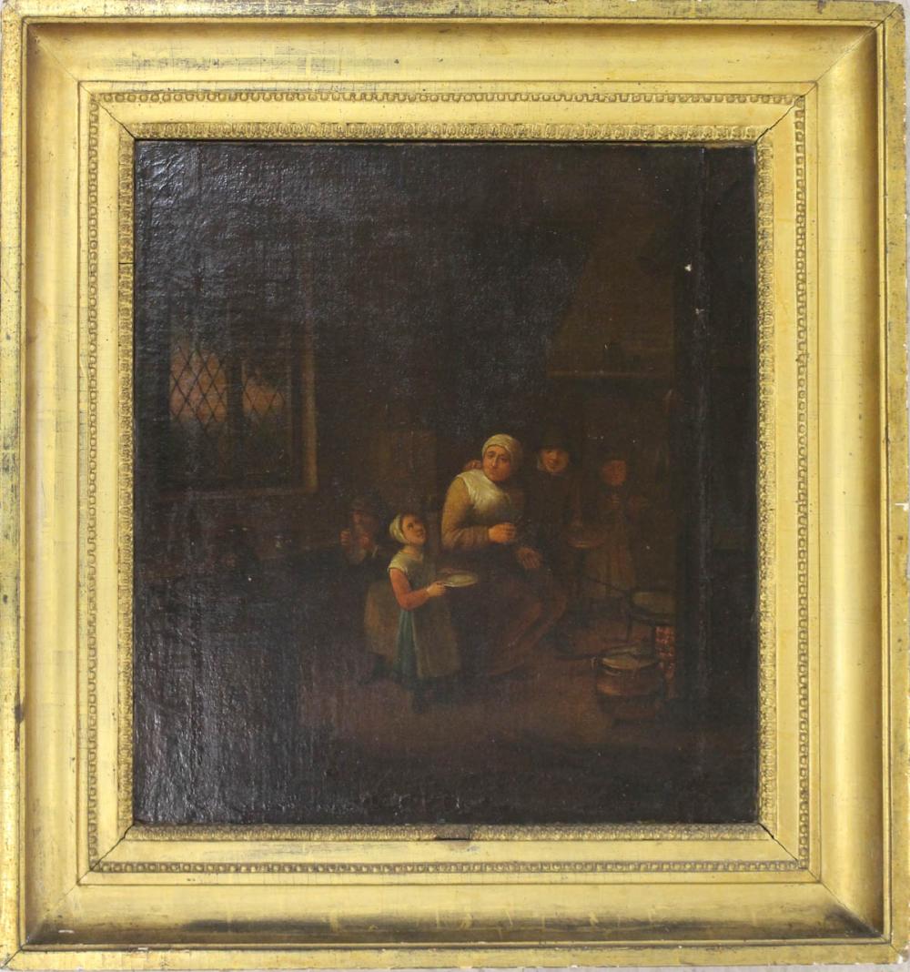 DUTCH KITCHEN, OIL ON CANVASDUTCH