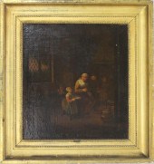 DUTCH KITCHEN, OIL ON CANVASDU