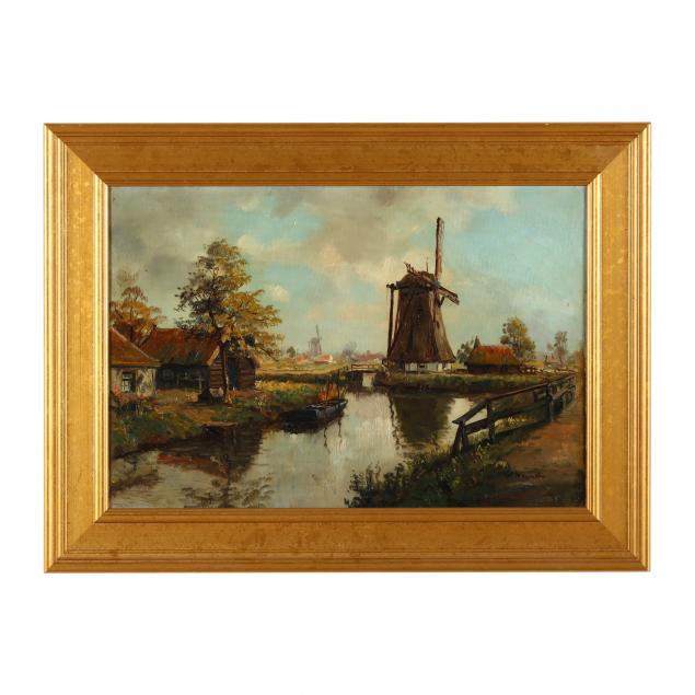 DUTCH LANDSCAPE PAINTING WITH