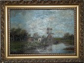 DUTCH LANDSCAPE PAINTINGOil on
