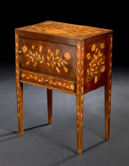 Dutch Mahogany Bedside Cupboard, 
