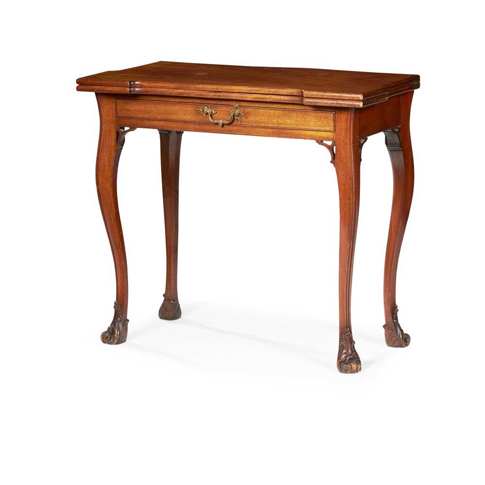 DUTCH MAHOGANY CARD TABLE 19TH