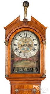 DUTCH MAHOGANY TALL CASE CLOCK