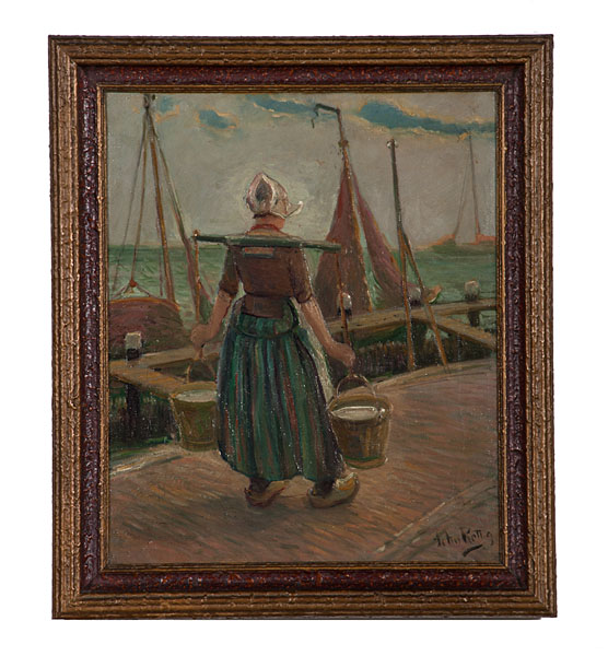 Dutch Maiden Carrying Water by John