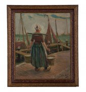 Dutch Maiden Carrying Water by
