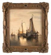 DUTCH MARINE PAINTING 19TH CEN