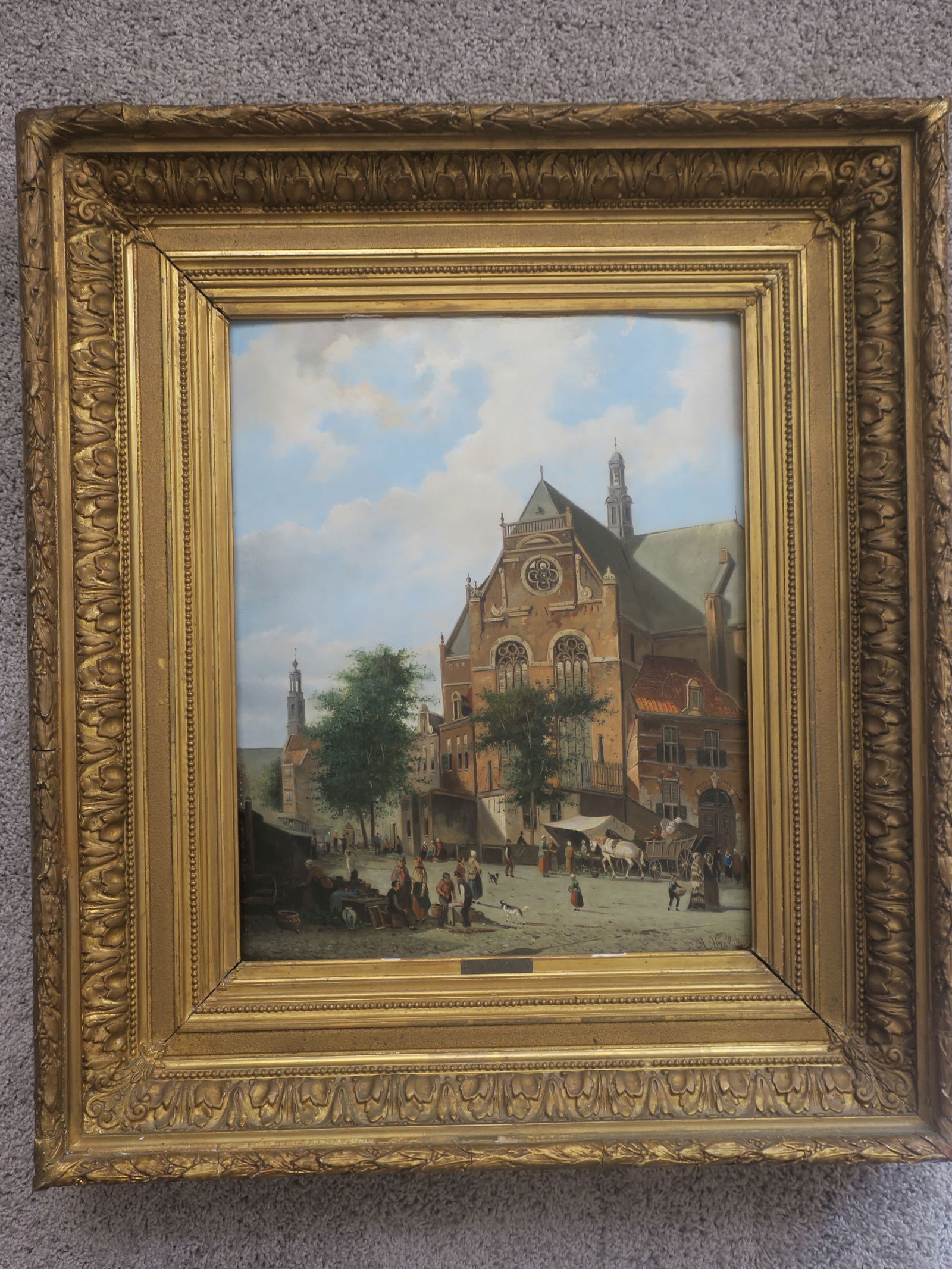 DUTCH MARKET DAY OIL ON BOARD, JA