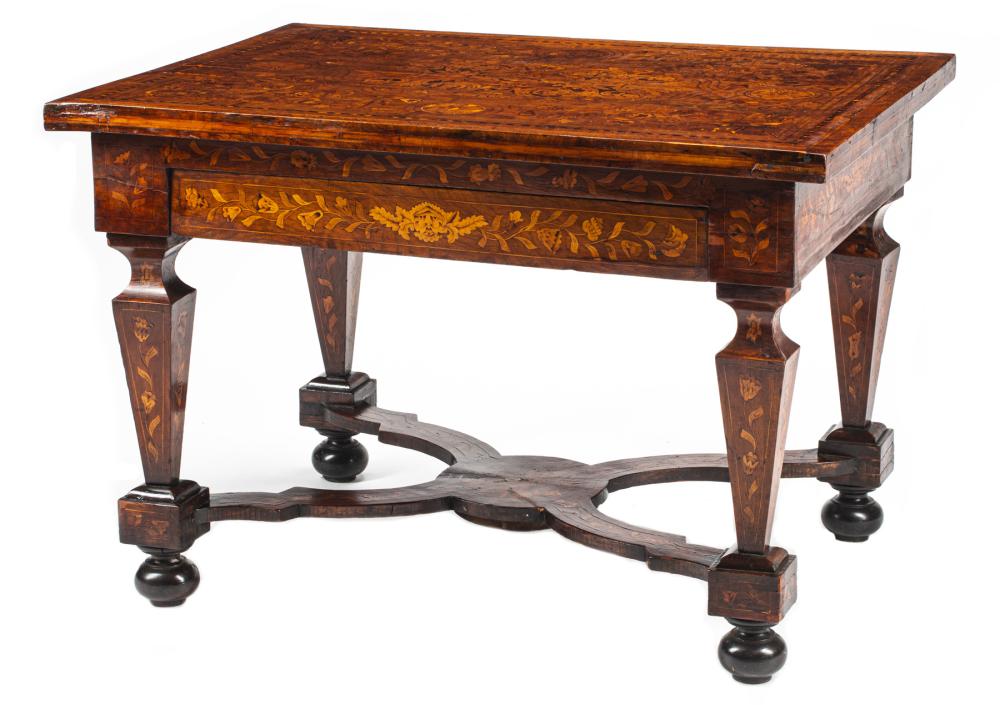 DUTCH MARQUETRY AND WALNUT CENTER